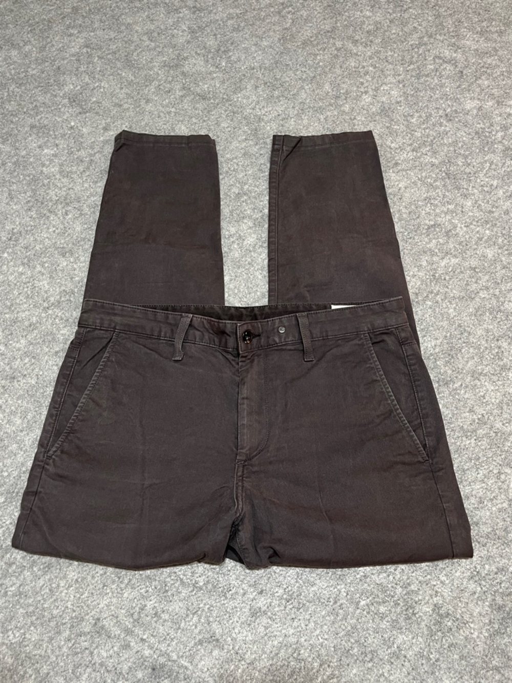 rag & bone Men's Charcoal Grey Chino Pants Standard Issue